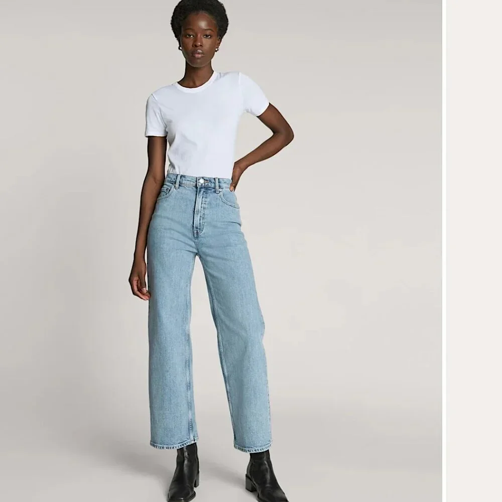 NEW EVERLANE The City Boot Leather Side Zip Block Square Toe Ankle Size 11 Black - Picture 2 of 16